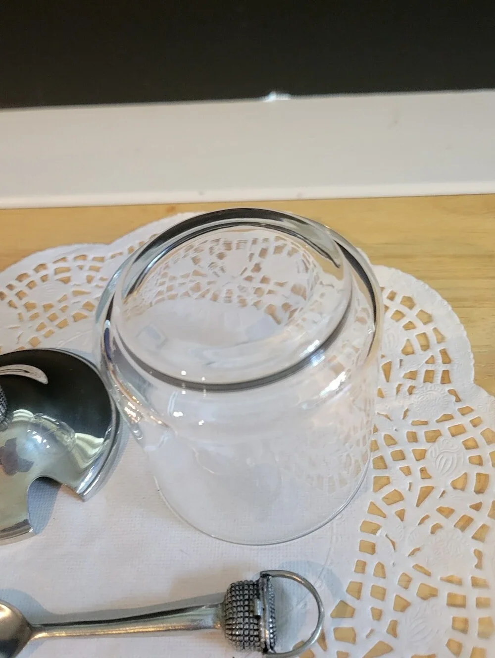 Woodbury Pewter Jam Jar Basket theme With Matching Spoon 4